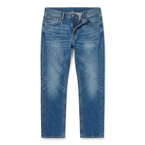 Jean Regular Faded Indigo — Délavage Vintage Authentique